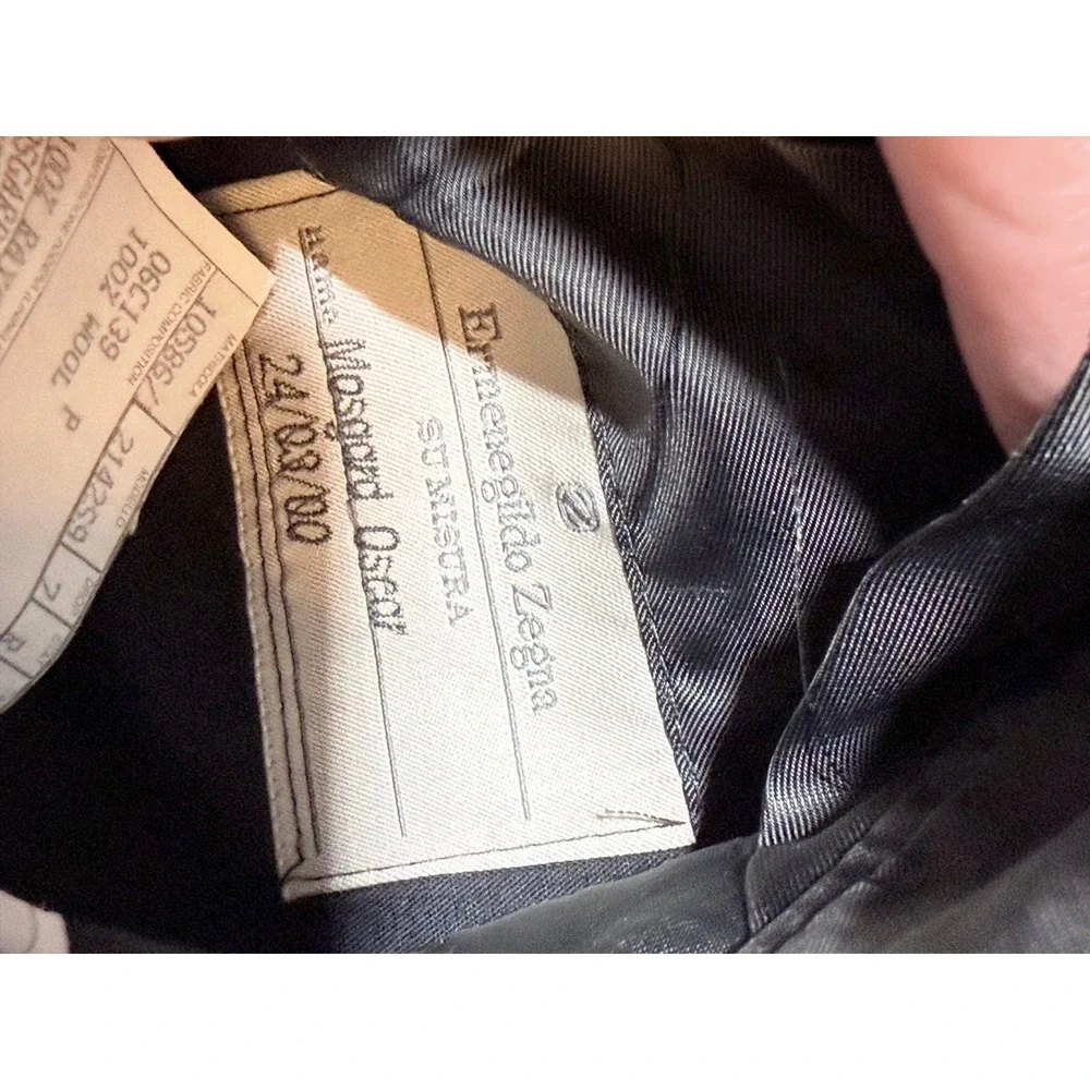 Ermenegildo Zegna Gray Suit‎ Jacket Blazer Menswear Made in Switzerland 44